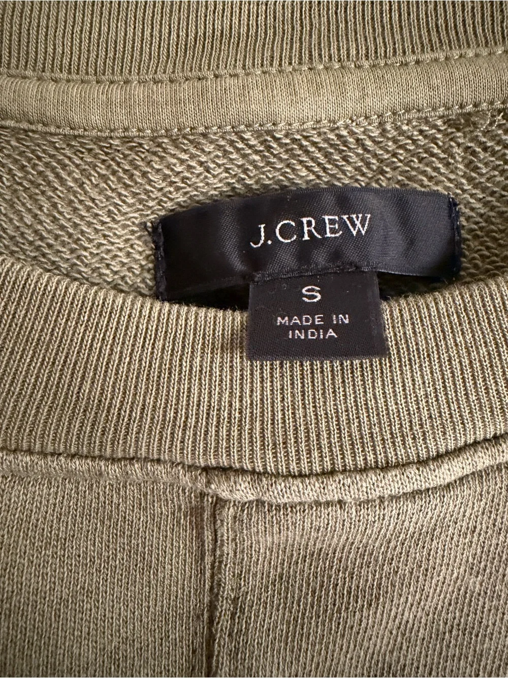 J. Crew Olive Crewneck Pullover